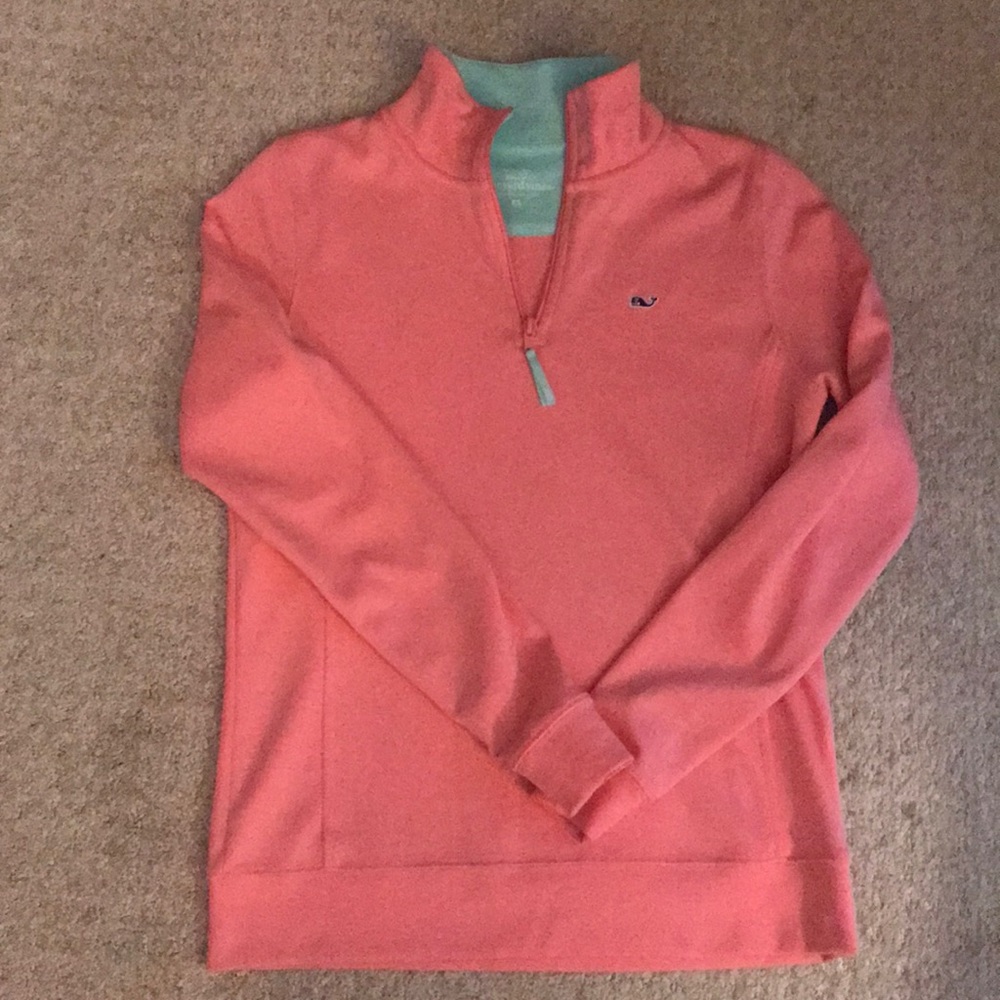 Coral 1/4 Zip Pullover